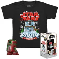 Funko POP! - POP! - POP! & Tee Star Wars Holiday Astromech Droid Größe L