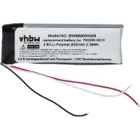 VHBW Akku Ersatz für Bose 792200-0010 für Wireless Headset Kopfhörer (630 mAh, 3,8 V, Li-Ion)