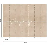Profhome 382851-GU Fototapete Grafisch Matt Beige Weiß 3,71 m x 2,8 m 0,53 m x 20,10 m 10,39 m2 Beige