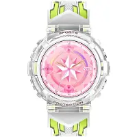 Avizar , Vega Kinder‑Smartwatch wasserdicht mit Anruf & Herzsensor, Weiß / Grün