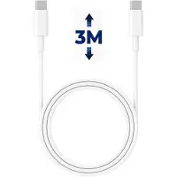 Subsonic SA5634, 3 m, USB C, USB C, Weiß