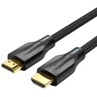 Vention Cotton Braided HDMI 2.1 Kabel schwarz - 1m