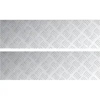 vidaXL Treppe Tritt Rechtwinklig 2 pcs Silber 70 x 20 cm Aluminium