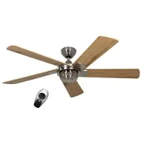 Autre Deckenventilator Rotary Chrom Kiefer mit Fernbedienung 132