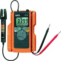 Ht instruments HT12 Hånd-multimeter, Strømtang digital CAT II 600 V, CAT III 300 V Visning (counts): 3400