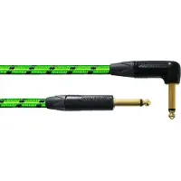 Cordial BLACKLIGHT 6PRG - Instrumentenkabel BLACKLIGHT PR, 6 m, gew., grün, 6,3 mm Klinke