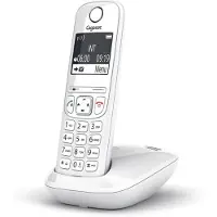 Gigaset AS690, Analoges/DECT-Telefon, Kabelloses Mobilteil, 100 Eintragungen, Weiß