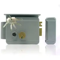 Extel Umkehrbares elektrisches Schloss - WE 5001/2 BIS - 5 Schlüssel enthalten - Grau