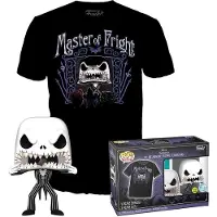 Funko POP! Nightmare Before Christmas Pop! & Box Jack Skellington T-shirt Mit Kurzen Ärmeln Schwarz L Schwarz L