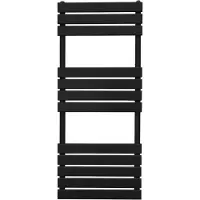 Monster Flachheizkörper für Handtücher - 1200mm x 450mm - Schwarz