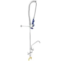 Monster Professionelle Geschirrbrause Edelstahl 1100mm mit Warm/Kalt Funktion, Handbrause und Wasserhahn