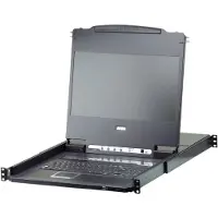 Aten CL6708MW Konsolenregal 43,9 cm (17.3") Schwarz 1U