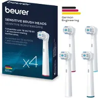 Beurer Ersatzköpfe für elektrische Zahnbürste Sensitive 4er Pack weiß