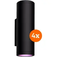 Philips Hue Appear Wandleuchte White & Color Schwarz 4er-Pack