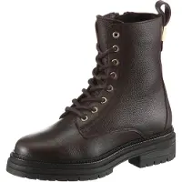Tommy Hilfiger Schnürstiefeletten Th Plaque Pebble Lace Boot Warm FW0FW08767 Braun