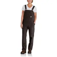 Carhartt Arbeitsoverall Crawford Bib Overall Damen Dark Brown-XS
