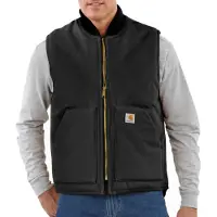Carhartt Weste V01 Insulated Rib Collar Vest Herren Black-L