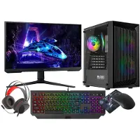 VIST Gaming PC Komplett Set R7 5700G 32GB RX VEGA8 SSD 1TB nVme WIFI Win11 24"