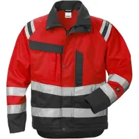 Fristads High Vis Jacke Kl. 3 4026 PLU 119621 - warnschutz-rot/schwarz - XL