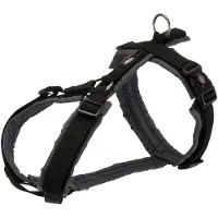 Trixie Premium Trekking Geschirr - schwarz/grafit - 80–97 cm/25 mm