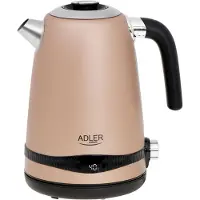 Adler AD 1295 Gold 1,7L Metallwasserkocher mit LCD & Temperaturregelung