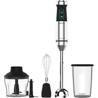 Cecotec 04272, Pürierstab, 0,8 l, Eis-Crusher, 1500 W, Schwarz, Edelstahl