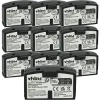 VHBW 10x Akku kompatibel mit Sennheiser RI 250, RI 150, RI 250 S, RI 50, RI 250 J, RI 300, RI 500 Wireless Headset Kopfhörer (60 mAh, 2,4 V, NiMH)