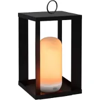 New Garden Newgarden Siroco LED Laterne warmweiß Akku 30 cm Schwarz