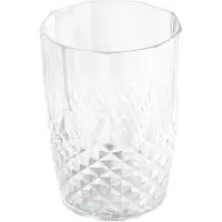 Alpina Wasserglas 400ml Kristalleffekt wiederverwendbar