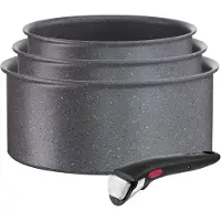 Tefal Ingenio L3969002, Kochset, Schwarz, Titan, Schwarz, Thermo-Punkt, Abnehmbar