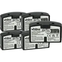 VHBW 5x Akku kompatibel mit Williams Sound RX237, WIR 239, RX239, RX238, WIR 238, WIR 237 Wireless Headset Kopfhörer (60 mAh, 2,4 V, NiMH)