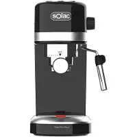 Solac Taste Slim Black, Espressomaschine, 1,4 l, Gemahlener Kaffee, 1350 W, Schwarz