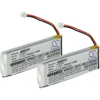 VHBW 2x Akku kompatibel mit Albrecht BTX1 Pro, BTX1 FM, BT Next Pro, BTX2 FM, BTX 2 Pro Wireless Headset Kopfhörer (950 mAh, 3,7 V, Li-Polymer)