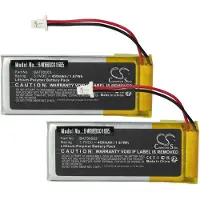 VHBW 2x Akku kompatibel mit Cardo Rider Solo, Scala Rider Q3, Rider FM, Q3, Q1 Wireless Headset Kopfhörer (450 mAh, 3,7 V, Li-Polymer)