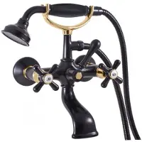 RAV copy of Badewannenarmatur MORAVA RETRO in Chrom, Chrom-Gold oder Messing SLEZAK