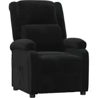 vidaXL Relaxsessel Schwarz Samt