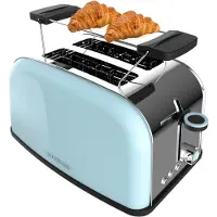 Cecotec Toastin' Time 850, 2 Scheibe(n), Blau, Edelstahl, Tasten, Drehregler, 850 W, 220 - 240 V, 750 W