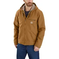 Carhartt Relaxed Fit Washed Duck Sherpa Lined Jacke