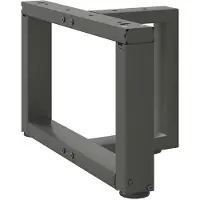 vidaXL Couchtischbeine T-Form 2 Stk. Anthrazit 50x25x(30-31) cm Stahl