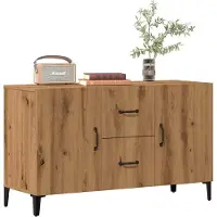 vidaXL Sideboard Artisan-Eiche 100x36x60 cm Holzwerkstoff