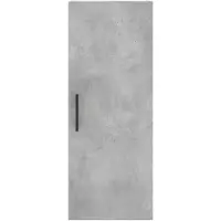 vidaXL Highboard Betongrau 34,5x34x180 cm Holzwerkstoff 3198813