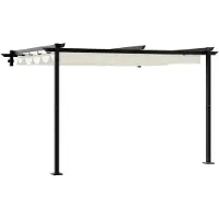 vidaXL Pavillon 300 x 300 x 200 cm Creme Polyester
