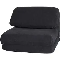 Mendler Schlafsessel HWC-E68, Schlafsofa Funktionssessel Klappsessel Relaxsessel, Stoff/Textil dunkelgrau