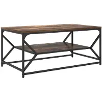 vidaXL Couchtisch Geräucherte Eiche 90 x 50 x 40 cm