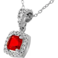 Orphelia 'Faustine' Damenkette mit Anhänger aus 925er Sterlingsilber – Silber ZH-7199/RE