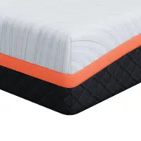 vidaXL Matratze Weiß und Grau 90 x 190 cm Jacquard-Stoff