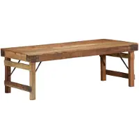 vidaXL Couchtisch Braun 110 x 55 x 40 cm Massives upgecyceltes Holz