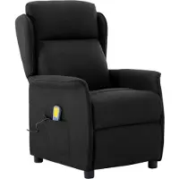 vidaXL Massagesessel Schwarz 93,5 x 67,5 x 101,5 cm Stoff