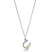 Orphelia 'Aurora' Damenkette mit Anhänger aus 925er Sterlingsilber – Silber/Gold ZH-7525