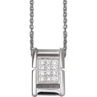 Orphelia Damen-Kette aus 925er Sterlingsilber mit Anhänger – Silber ZH-4559